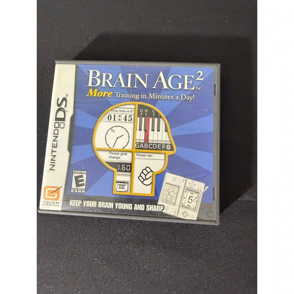 Nintendo Brain‎ Age 2 DS Game Blue Excellent Sudoku Puzzle Educational